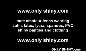 Watch us making love in shiny pvc pants