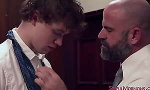 SinfulMormons.com - Curly-haired Elder Packer is a bright-eyed bushy-tailed boy with the face and temperament of an angel.