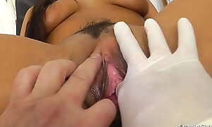 Ella gynecological examination
