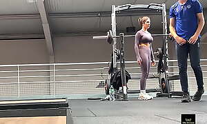 TheNclubCandid.com : BIG BOOBS at gym working her ass